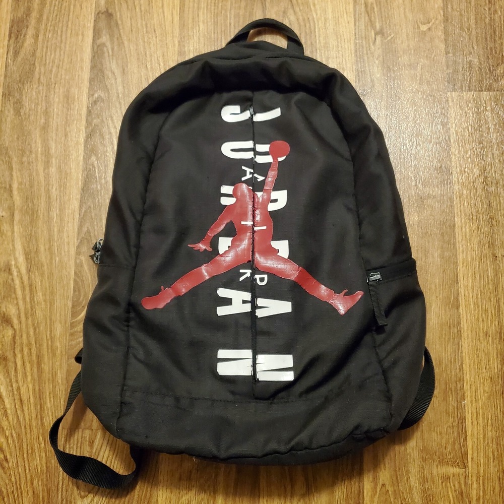 Nike Air Jordan Backpack Split Pack Adjustable JQ2 Black 9A0318-023 Large Rare‎